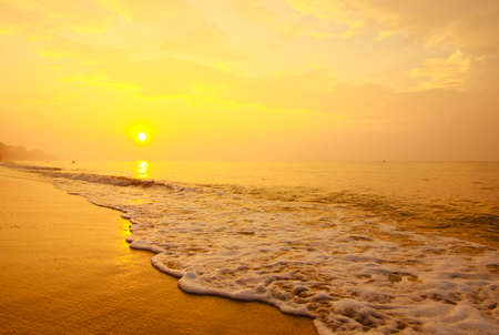 Beautiful sunset in the sea. Thailandの写真素材