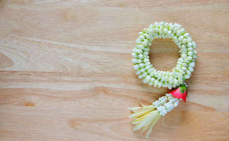 Thai traditional jasmine garlandの写真素材