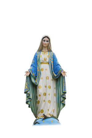 Virgin mary statue at Chantaburi province, Thailand.の写真素材