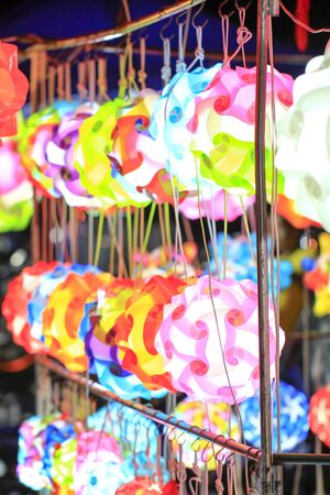 Beautiful lanterns at night. lantern is one of the most popularの写真素材