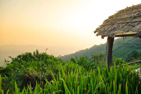 Mountains landscape from mountains passの写真素材