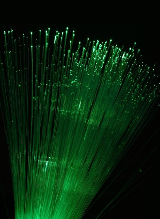 Colorful of green line fiber opticの写真素材