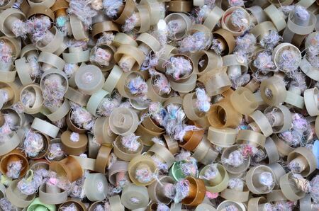 Texture of sterile cover for mushroom capの写真素材