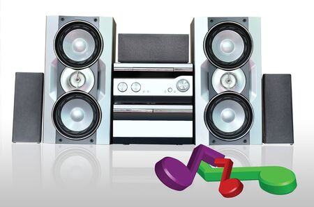 Hi-Fi audio sound systemの写真素材