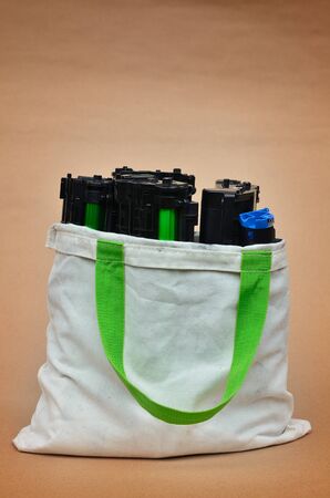Toner in shopping bagの写真素材