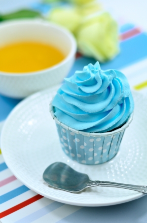 Cake set for coffee breakの写真素材