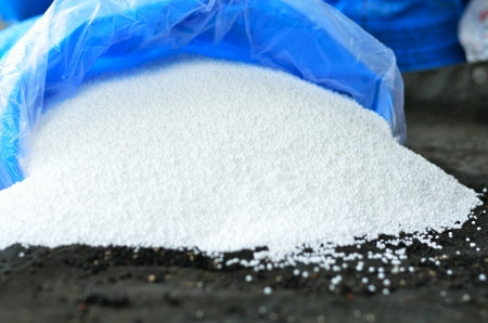 Urea, Nitrogen chemical plant fertilizer bag