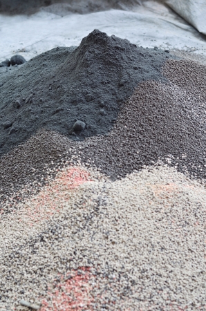 Pile of plant chemical fertilizerの写真素材
