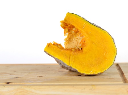 Close up Thai Pumpkin isolatedの写真素材