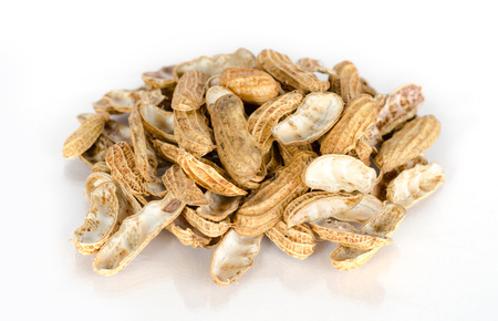 pile peanut shells for agriculture organic fertilizer