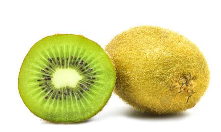 kiwi fruit isolate on white background for designの写真素材