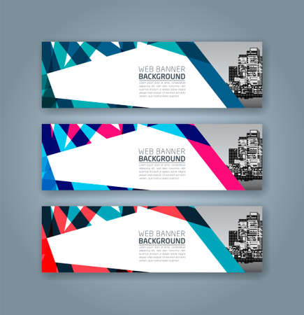 Abstract Web banner design background or header Templatesのイラスト素材