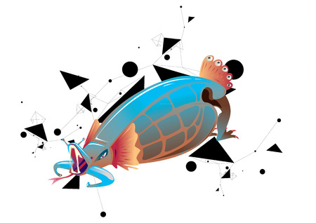 vector little monsterのイラスト素材