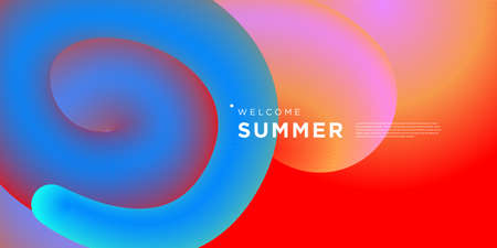 Vector illustration colorful fluid and liquid background for bannerのイラスト素材