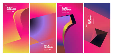 Vector abstract colorful geometric background for banner, poster, cover, social media feed and story