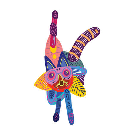 Vector colorful abstract doodle cartoon illustration for banner, poster, cover, print, social media feed and storyのイラスト素材