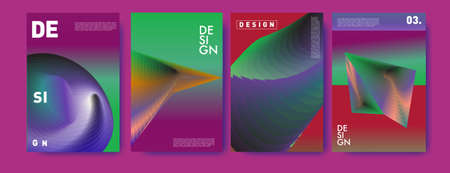 Vector colorful gradient fluid and liquid abstract background poster and banner social media feed,...