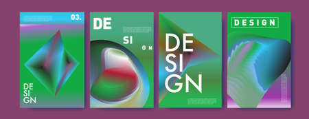 Vector colorful gradient fluid and liquid abstract background poster and banner social media feed,...