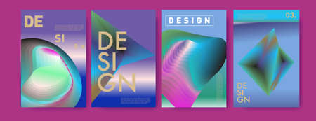 Vector colorful gradient fluid and liquid abstract background poster and banner social media feed, story, print, advertisement, etcの写真素材