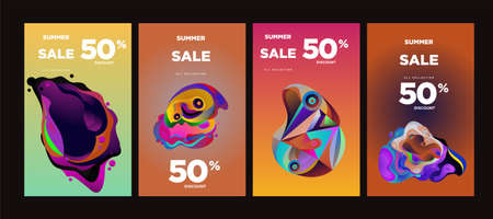 Vector colorful summer tropical collection poster and background. Bird and animal illustration for fashion and fabric printed.のイラスト素材