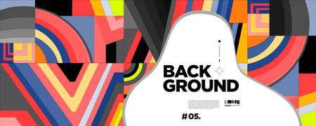 Colorful Abstract 2021 Banner Template trend with Dummy Text for Web Design, Landing page, story,...