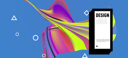 Modern Colorful Landing page Abstract Fluid Background Template. Wave Liquid shape in colorful...