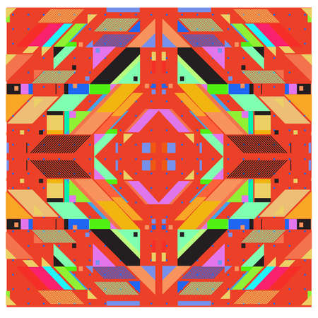 Trendy geometric elements memphis pattern design. Retro style texture pattern and elements. Modern...