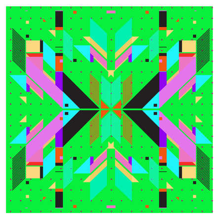 Trendy geometric elements memphis pattern design. Retro style texture pattern and elements. Modern...