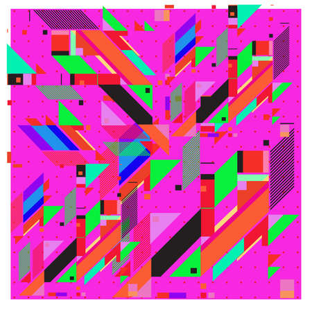 Trendy geometric elements memphis pattern design. Retro style texture pattern and elements. Modern...