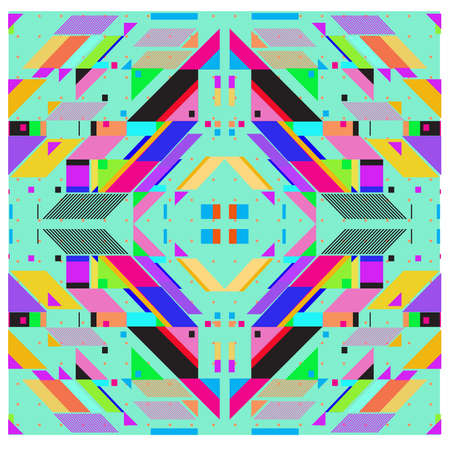 Trendy geometric elements memphis pattern design. Retro style texture pattern and elements. Modern...