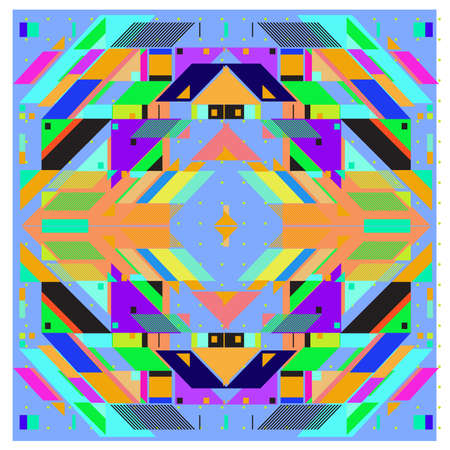 Trendy geometric elements memphis pattern design. Retro style texture pattern and elements. Modern...