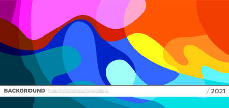 Vector colorful liquid abstract background pattern