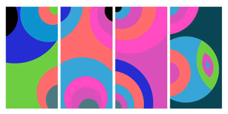 Vector colorful abstract liquid geometric banner and poster 2021 design