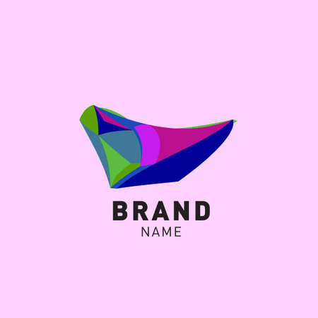 Vector colorful abstract liquid abstract logo designのイラスト素材