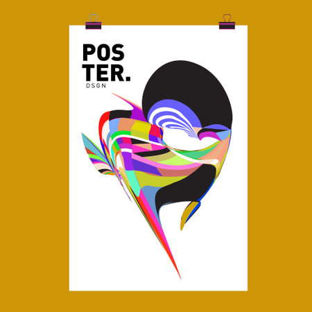 Abstract Colorful Curvy Liquid Cover and Poster Design Template. Flat Bubble Shape Layout Design Composition and Templates.のイラスト素材
