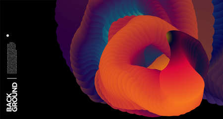 Vector colorful abstract fluid background for banner design template