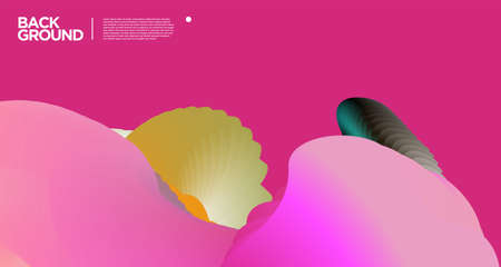 Vector colorful abstract fluid background for banner design templateのイラスト素材
