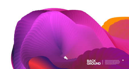 Vector colorful gradient abstract fluid background for banner design template