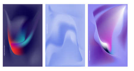 Colorful abstract fluid and geometric background. Space and Galaxy background illustration. Vector...
