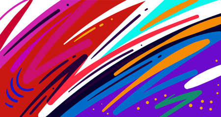 Abstract liquid shape. Fluid geometric design. Isolated gradient waves with geometric lines, dots,...