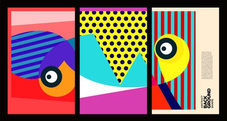 Abstract colorful geometric background design for poster, cover, placard, brochure, flyer.のイラスト素材