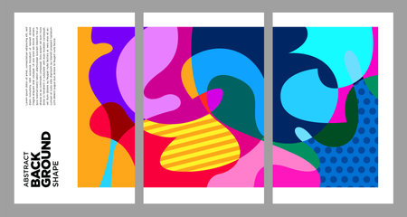 Vector colorful abstract background for poster, cover, brochure, flyer.のイラスト素材