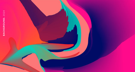 Abstract background with dynamic effect. Vector illustration. Can be used for advertisingeting and presentation.のイラスト素材