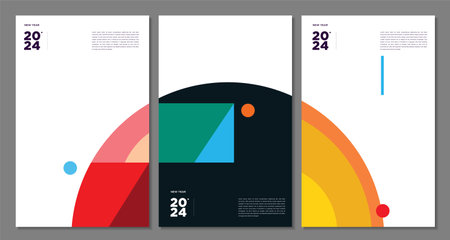 Modern design template for brochure, flyer, cover magazine or annual report in A4 sizeのイラスト素材