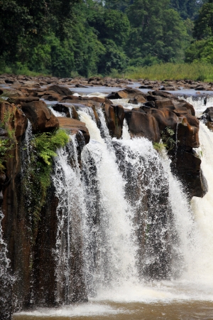 Tad-Pa Suam waterfall, Southern Laos の写真素材