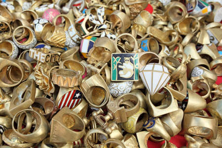 vintage ringsの写真素材