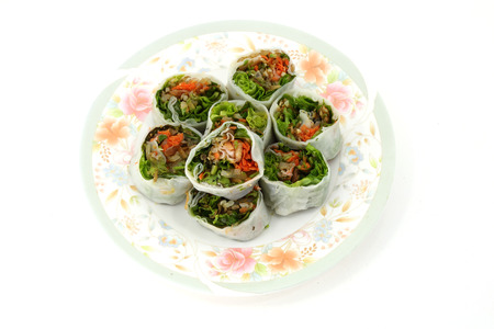 Delicious vietnamese spring roll 