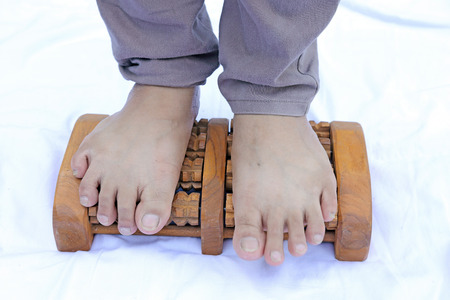 thai massage - wood for massage equipmentの写真素材