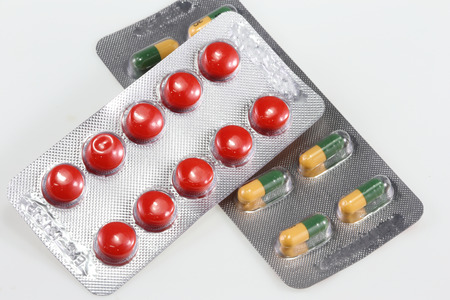 Pile of pills in blister packs