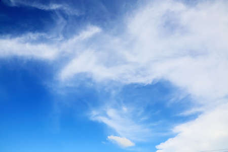 clouds in the blue sky